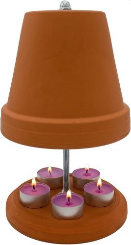 Double-walled tealight candle heater