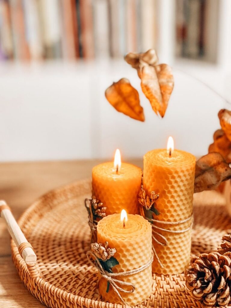 beeswax candles burning clean 