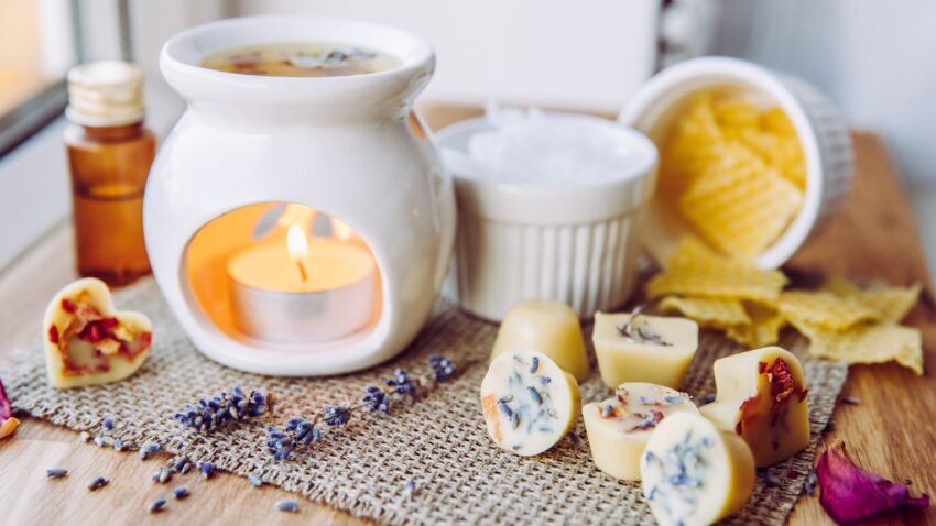 wax melts with burner