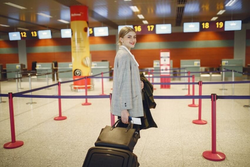 traveler at airport